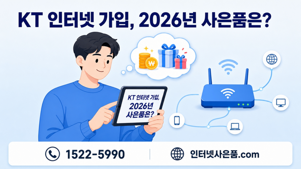 KT 인터넷 가입, 2-26년 사은품은?