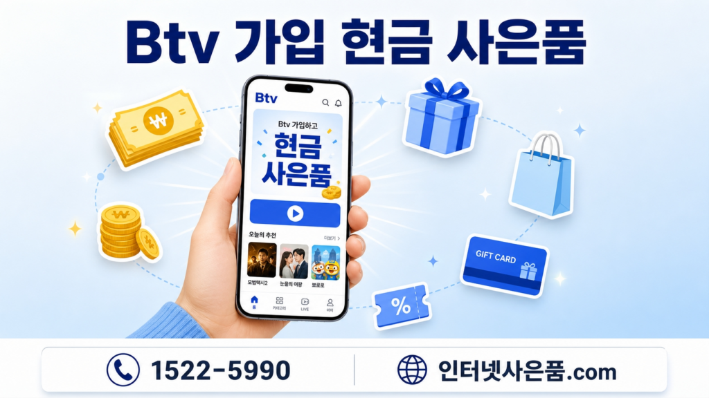 Btv 가입 현금 사은품