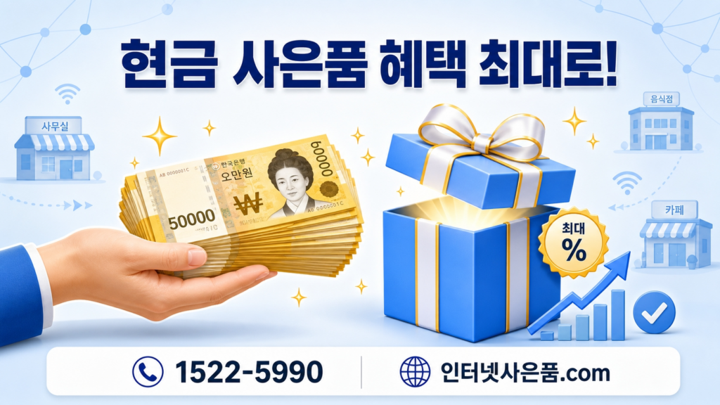 현금 사은품 혜택
