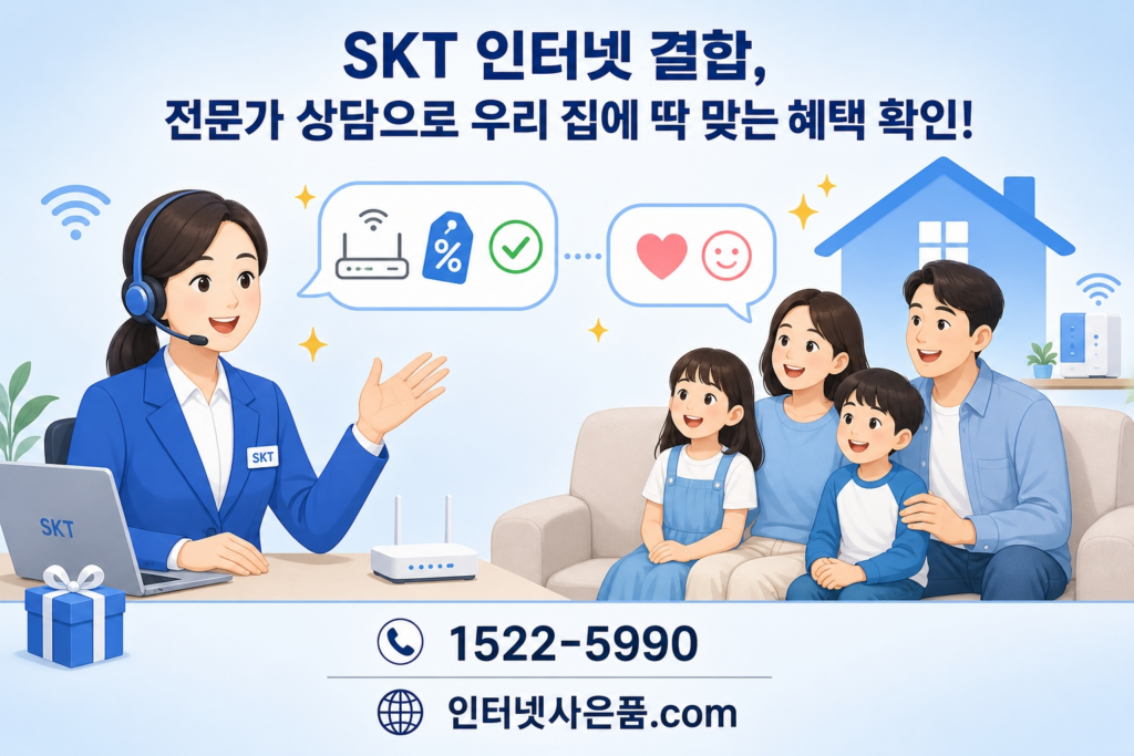 SKT 인터넷 결합 상품 상담 안내