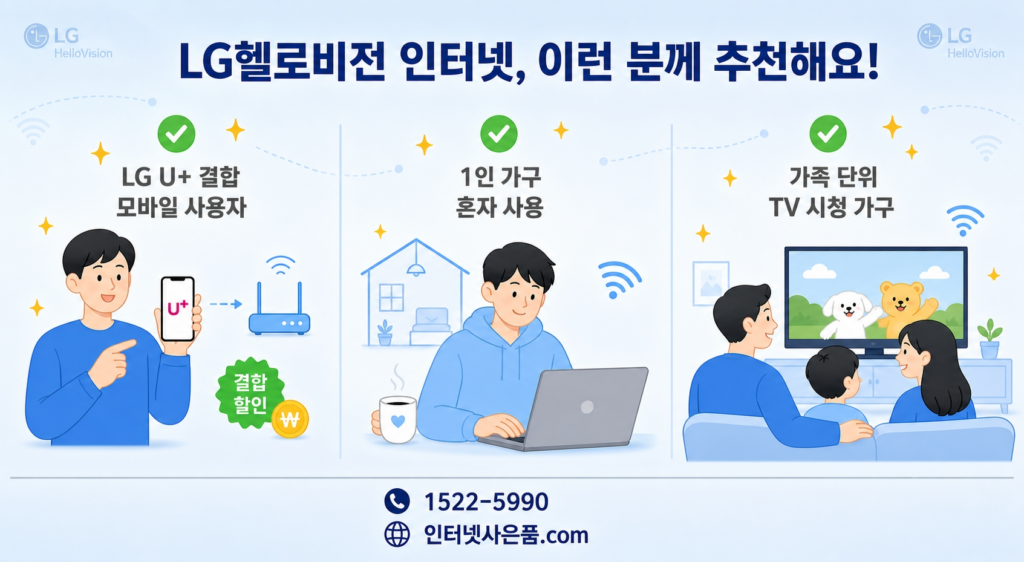 LG헬로비전 인터넷 추천 대상 고객