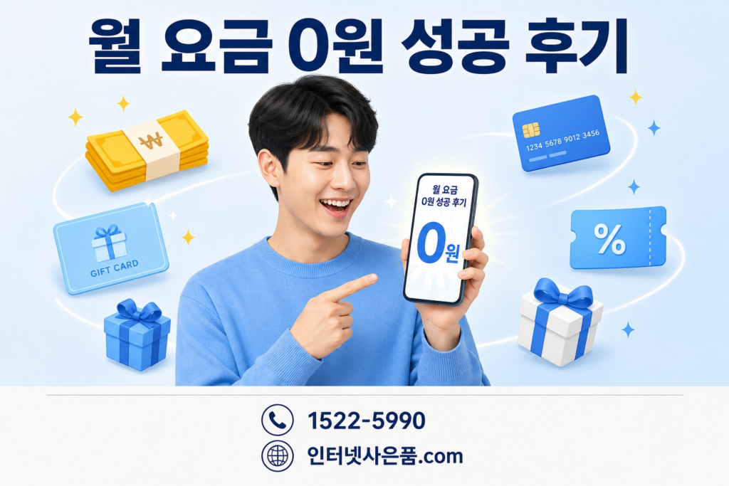 월 요금 0원 성공 후기