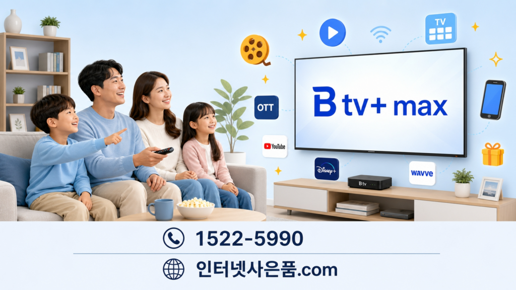 SK 브로드밴드 B tv+ max 상품 소개