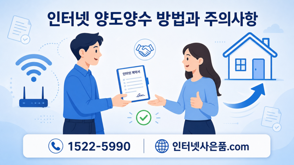 인터넷 양도양수 절차와 팁