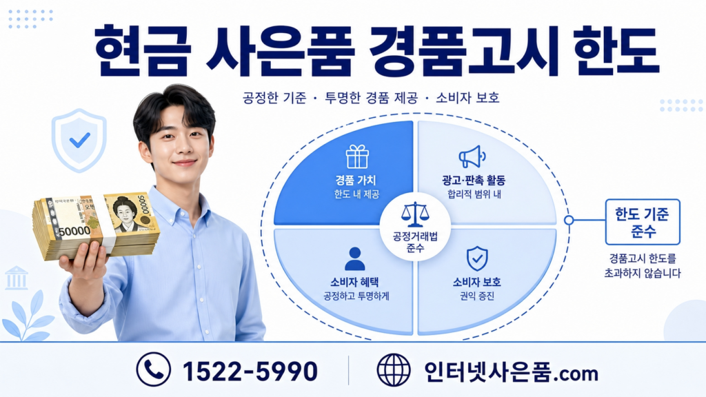 현금 사은품과 경품고시 가이드라인