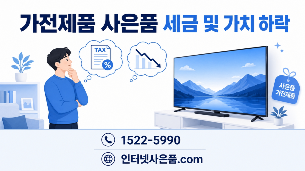 가전제품 사은품의 세금 및 재판매 가치