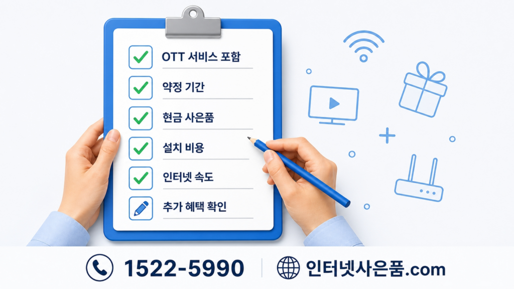 KT 지니 TV 초이스 요금제 가입 전 체크리스트