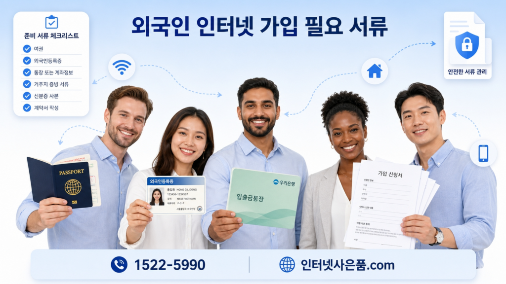 외국인 인터넷 가입 서류 목록