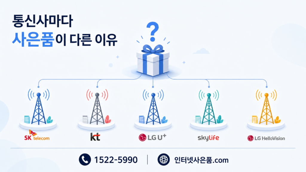 인터넷 사은품 통신사 비교 안내